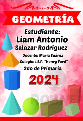 Geometria Caratula Rojo